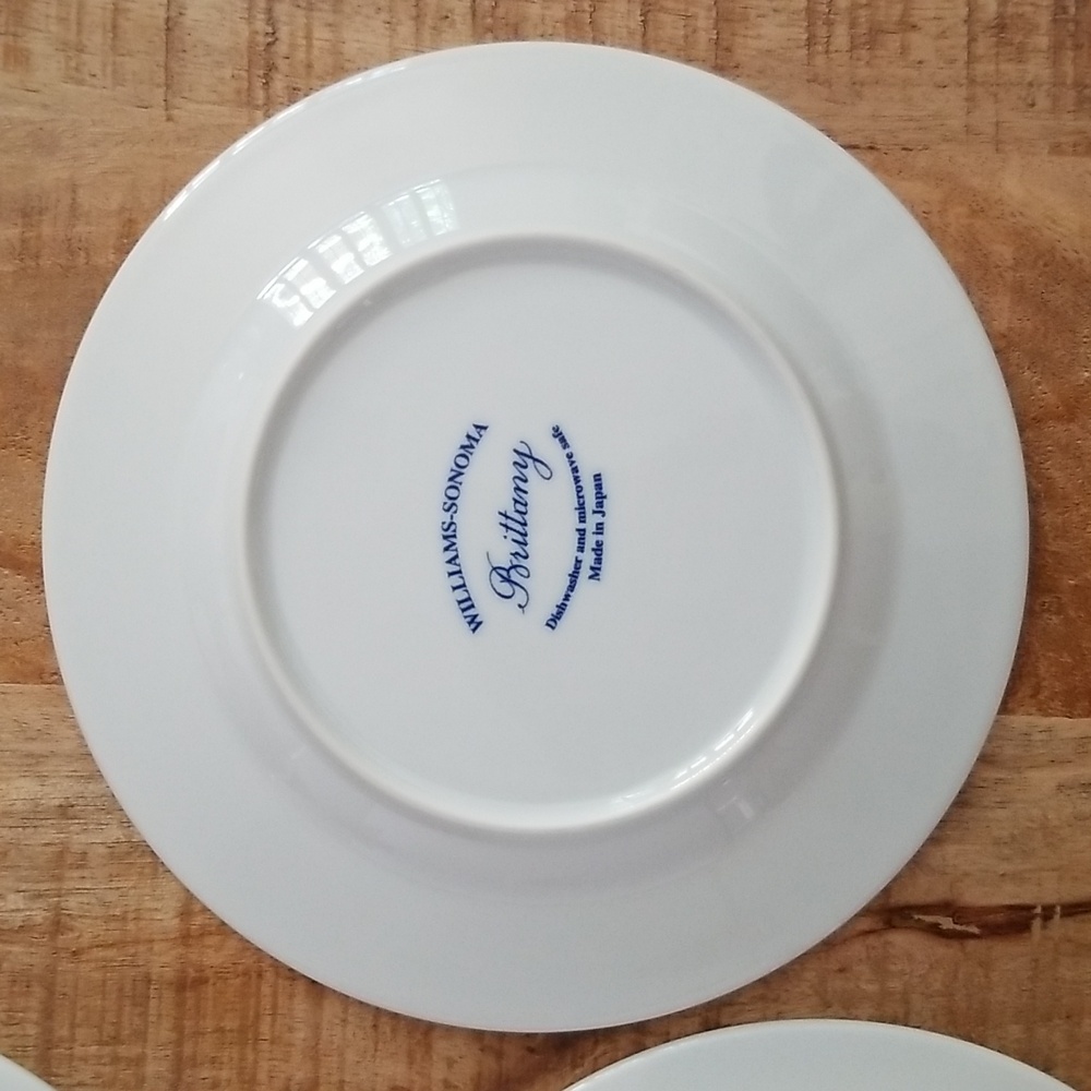 Vintage Williams Sonoma Brittany Salad Plates set of Six - Picture 10 of 15